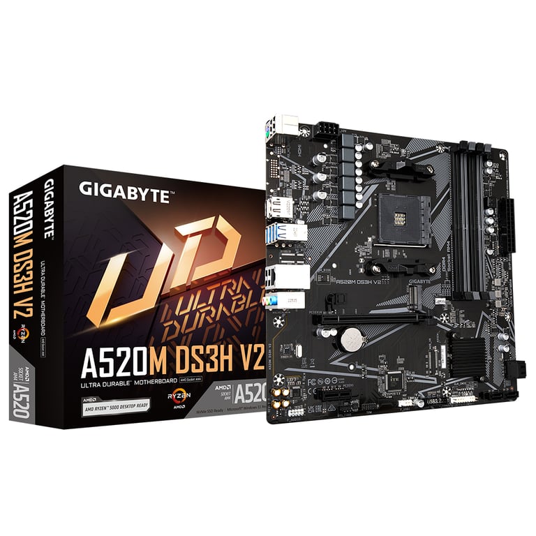 Материнська плата GIGABYTE A520M DS3H V2 - фото 2
