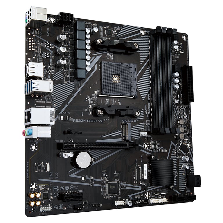Материнська плата GIGABYTE A520M DS3H V2 - фото 3