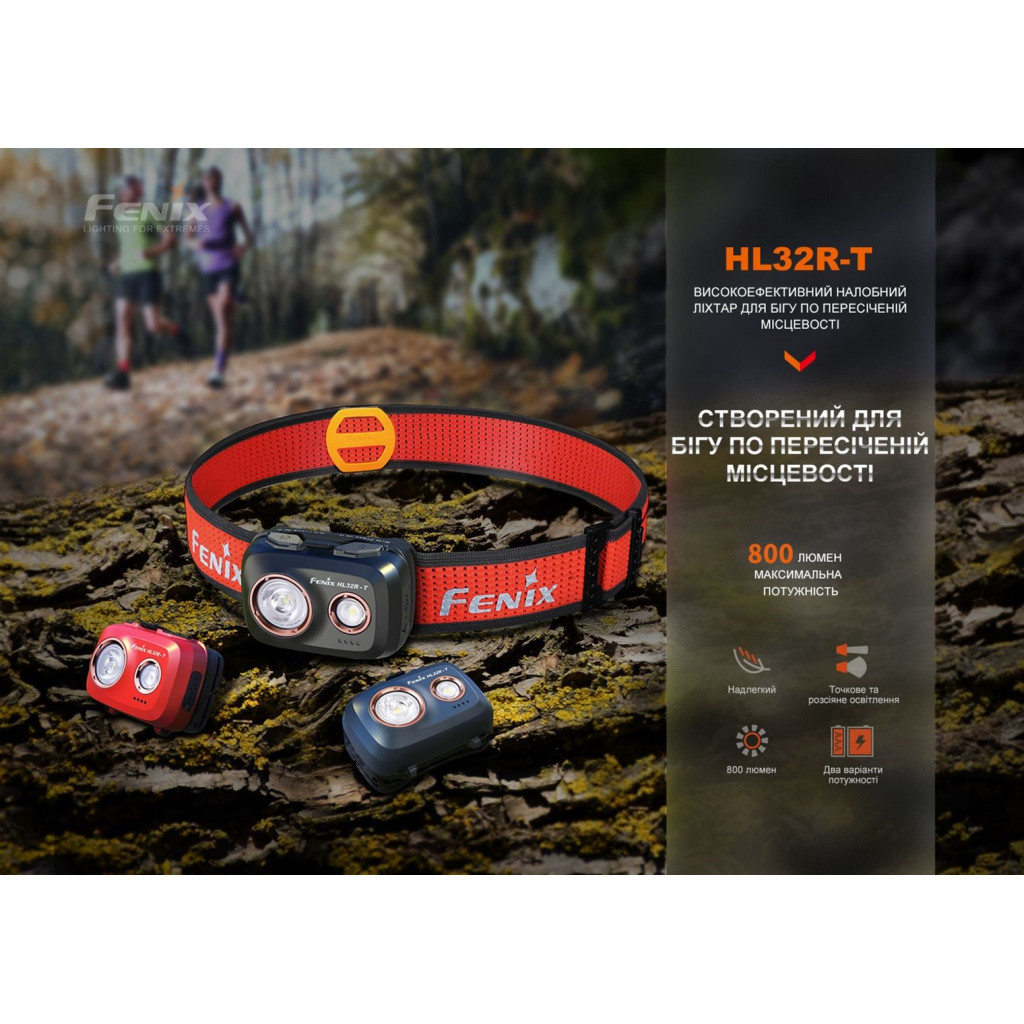 Ліхтар Fenix HL32R-T Blue (HL32R-TBL) - фото 7 Ліхтар Fenix HL32R-T Blue (HL32R-TBL) - фото 7