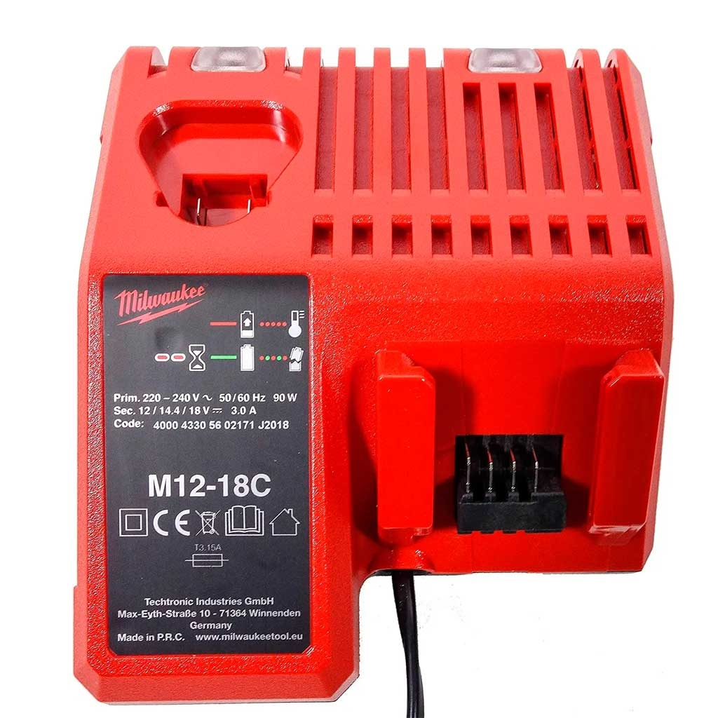 Зарядний пристрій для акумуляторів інструменту Milwaukee M12-18C (4932352959) - фото 2 Зарядний пристрій для акумуляторів інструменту Milwaukee M12-18C (4932352959) - фото 2