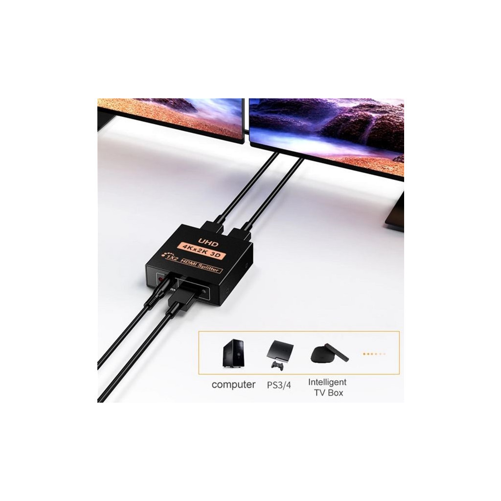 Розгалужувач Dynamode HDMI Splitter 1x2 - фото 6 Розгалужувач Dynamode HDMI Splitter 1x2 - фото 6