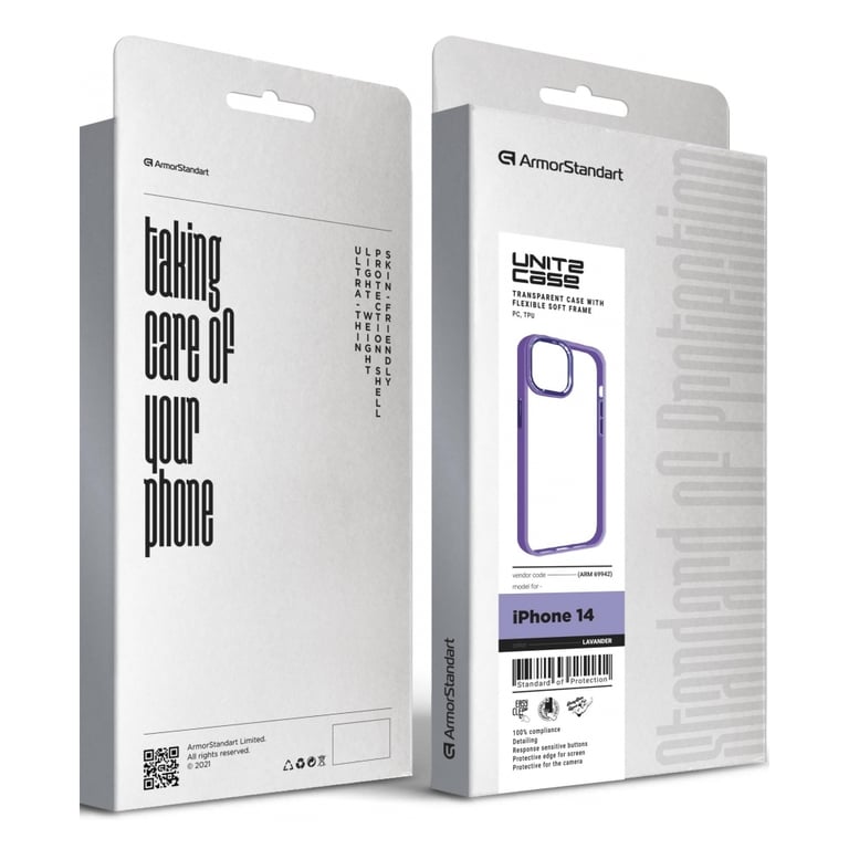Чохол до мобільного телефона Armorstandart UNIT2 Apple iPhone 14 Lavander (ARM69942) - фото 5