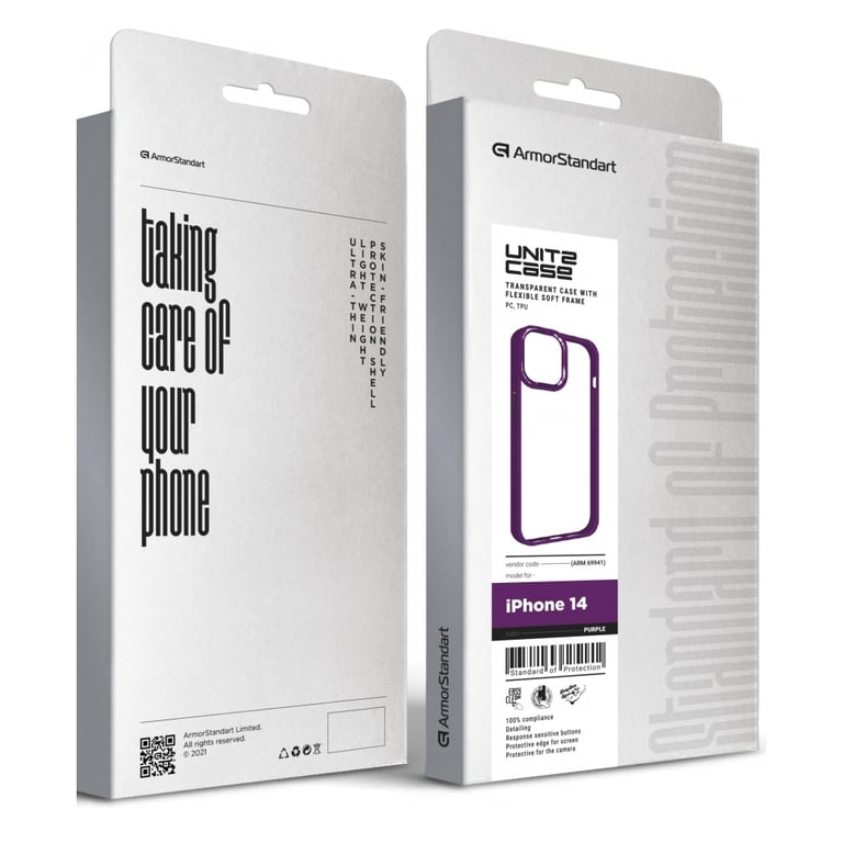 Чохол до мобільного телефона Armorstandart UNIT2 Apple iPhone 14 Purple (ARM69941) - фото 5