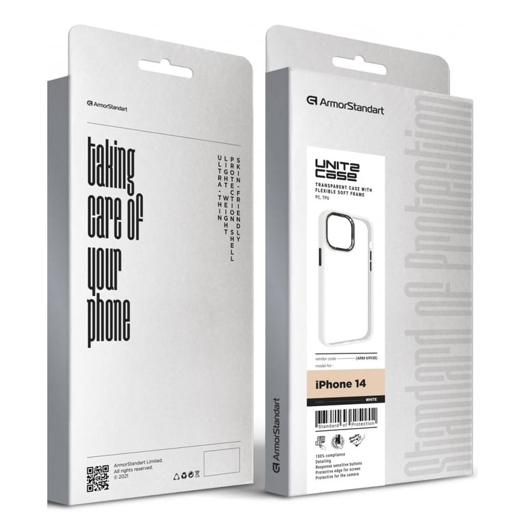 Чохол до мобільного телефона Armorstandart UNIT2 Apple iPhone 14 White (ARM69938) - фото 5
