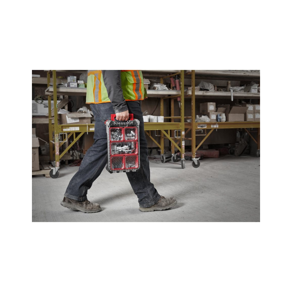 Ящик для інструментів Milwaukee органайзер компактний PACKOUT 380х250х120мм (4932464083) - фото 3 Ящик для інструментів Milwaukee органайзер компактний PACKOUT 380х250х120мм (4932464083) - фото 3
