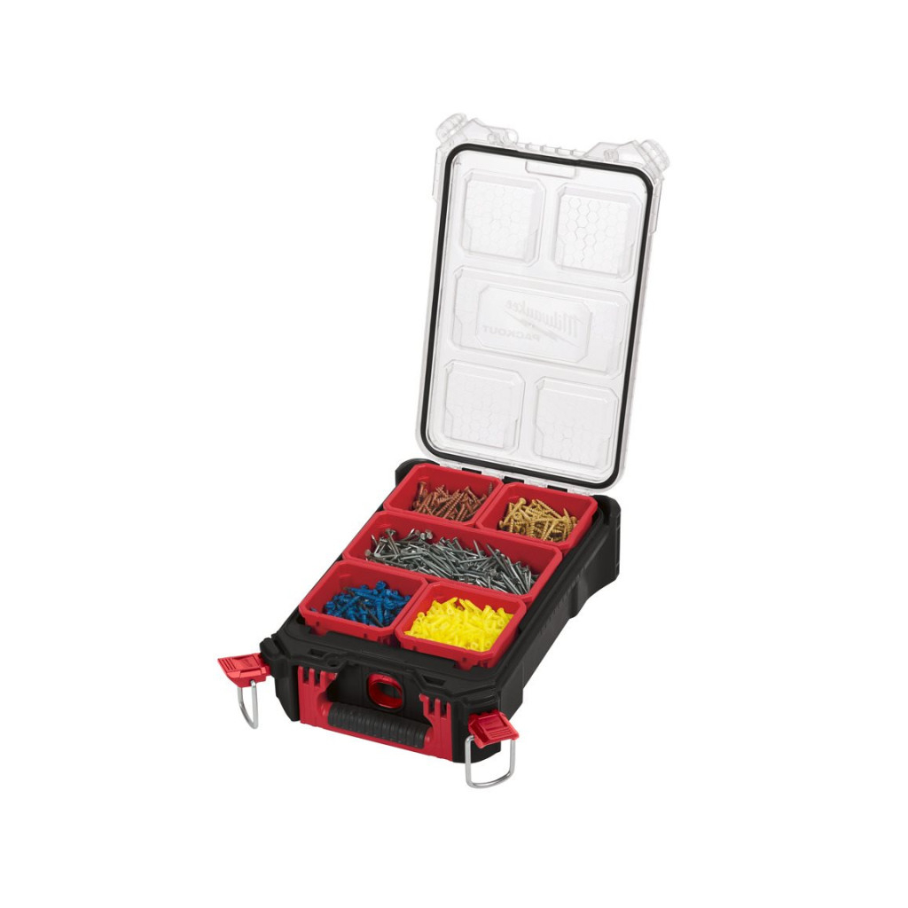 Ящик для інструментів Milwaukee органайзер компактний PACKOUT 380х250х120мм (4932464083) - фото 5 Ящик для інструментів Milwaukee органайзер компактний PACKOUT 380х250х120мм (4932464083) - фото 5