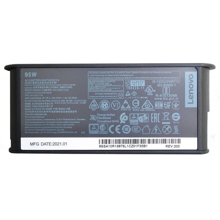 Блок живлення до ноутбуку Lenovo 95W 20V/4.75A, 15V/3A, 9V/3A, 5V/3A, USB Type-С (ADLX95YLC3A / A40378) - фото 2
