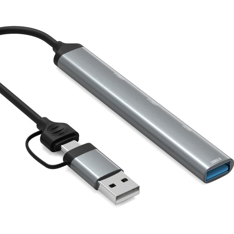 Концентратор Dynamode 5-in-1 USB Type-C/Type-A to 1хUSB3.0, 2xUSB 2.0, card-reader SD/MicroSD (DM-UH-514) - фото 3