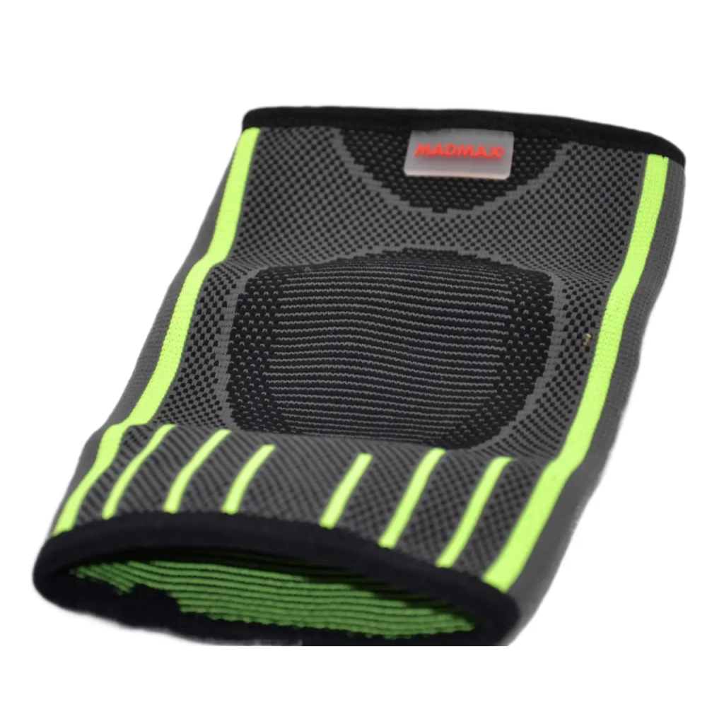 Фіксатор ліктя MadMax MFA-283 3D Compressive elbow support Dark grey/Neon green S (MFA-283_S) - фото 2 Фіксатор ліктя MadMax MFA-283 3D Compressive elbow support Dark grey/Neon green S (MFA-283_S) - фото 2