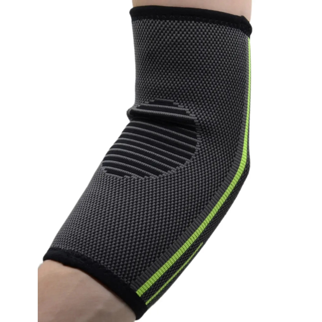 Фіксатор ліктя MadMax MFA-283 3D Compressive elbow support Dark grey/Neon green S (MFA-283_S) - фото 6 Фіксатор ліктя MadMax MFA-283 3D Compressive elbow support Dark grey/Neon green S (MFA-283_S) - фото 6