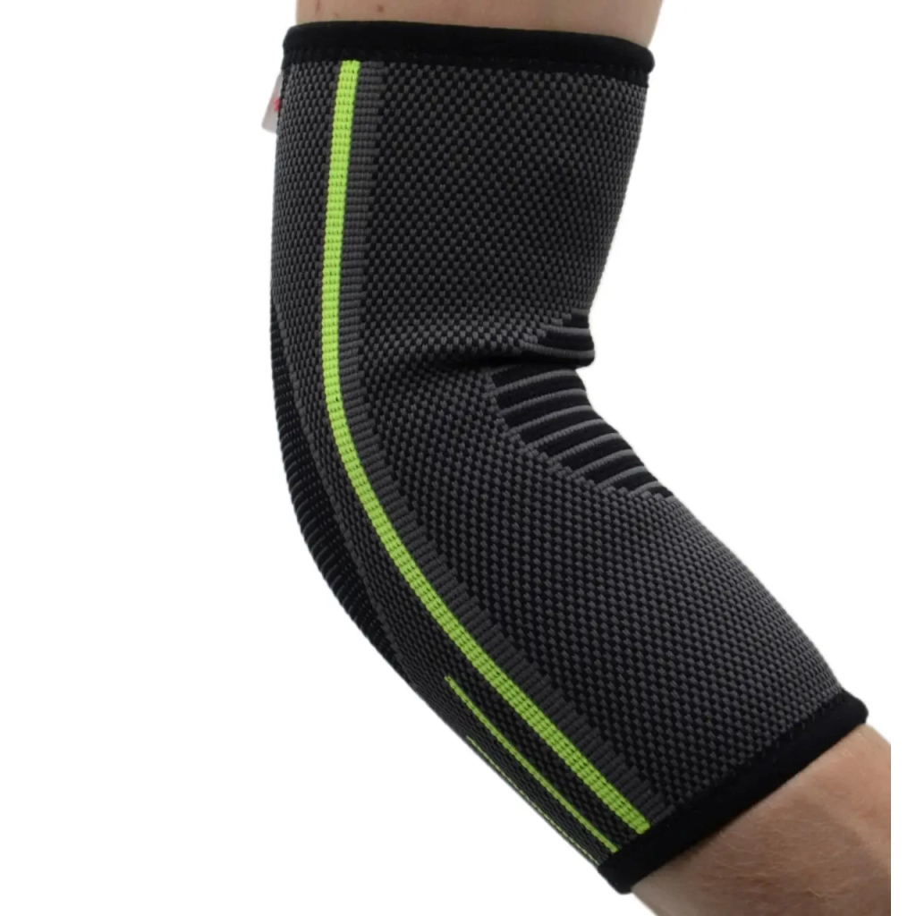Фіксатор ліктя MadMax MFA-283 3D Compressive elbow support Dark grey/Neon green S (MFA-283_S) - фото 9 Фіксатор ліктя MadMax MFA-283 3D Compressive elbow support Dark grey/Neon green S (MFA-283_S) - фото 9