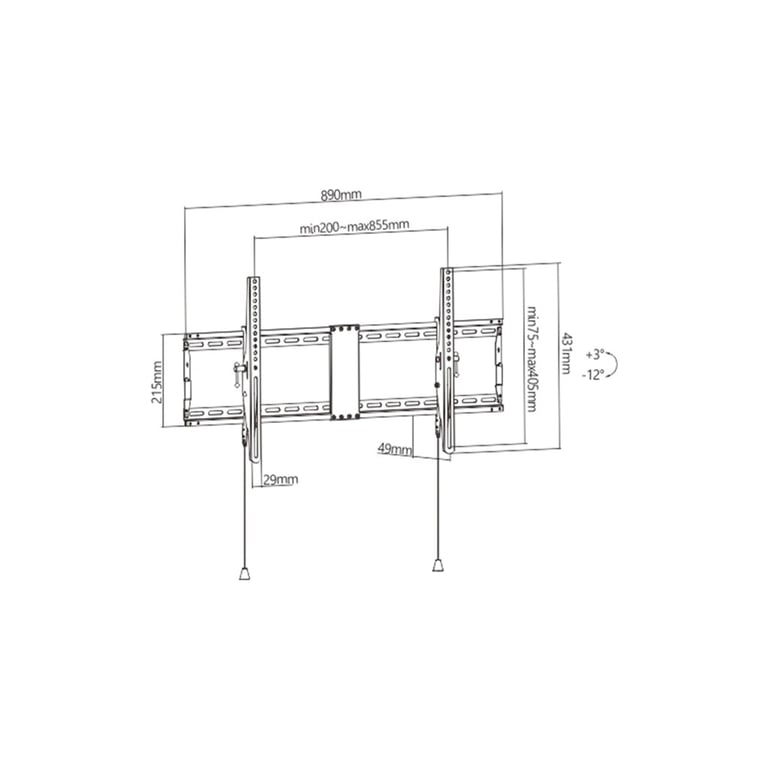 Кронштейн Gembird WM-90T-01 - фото 2
