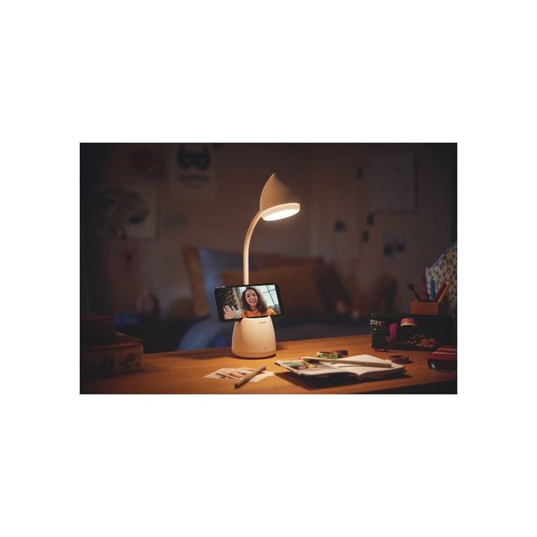 Настільна лампа Philips LED Reading Desk lamp Hat 4.5W, 3000/4000/5700K, 1800mAh (Lithium battery), білий (929003241007) - фото 2