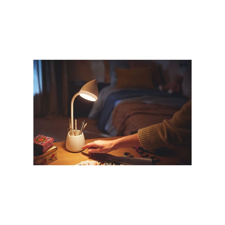 Настільна лампа Philips LED Reading Desk lamp Hat 4.5W, 3000/4000/5700K, 1800mAh (Lithium battery), білий (929003241007) - фото 3