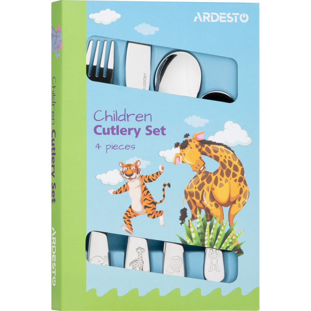 Набір столових приборів Ardesto Animals 4 предмета (AR0704AS) - фото 7 Набір столових приборів Ardesto Animals 4 предмета (AR0704AS) - фото 7