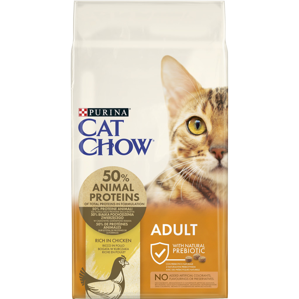 Сухий корм для кішок Purina Cat Chow Adult з куркою 15 кг (5997204514127) - фото 1