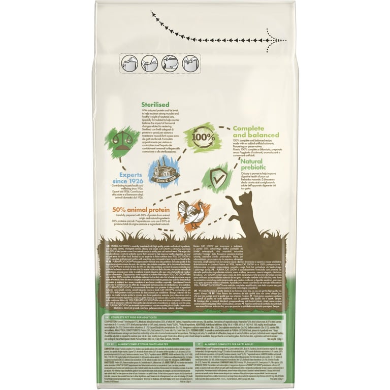 Сухий корм для кішок Purina Cat Chow Sterilised з індичкою 1.5 кг (7613287329516) - фото 3