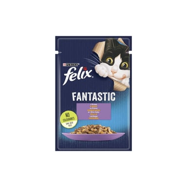 Вологий корм для кішок Purina Felix Fantastic з ягням у желе 85 г (7613039838969) - фото 1