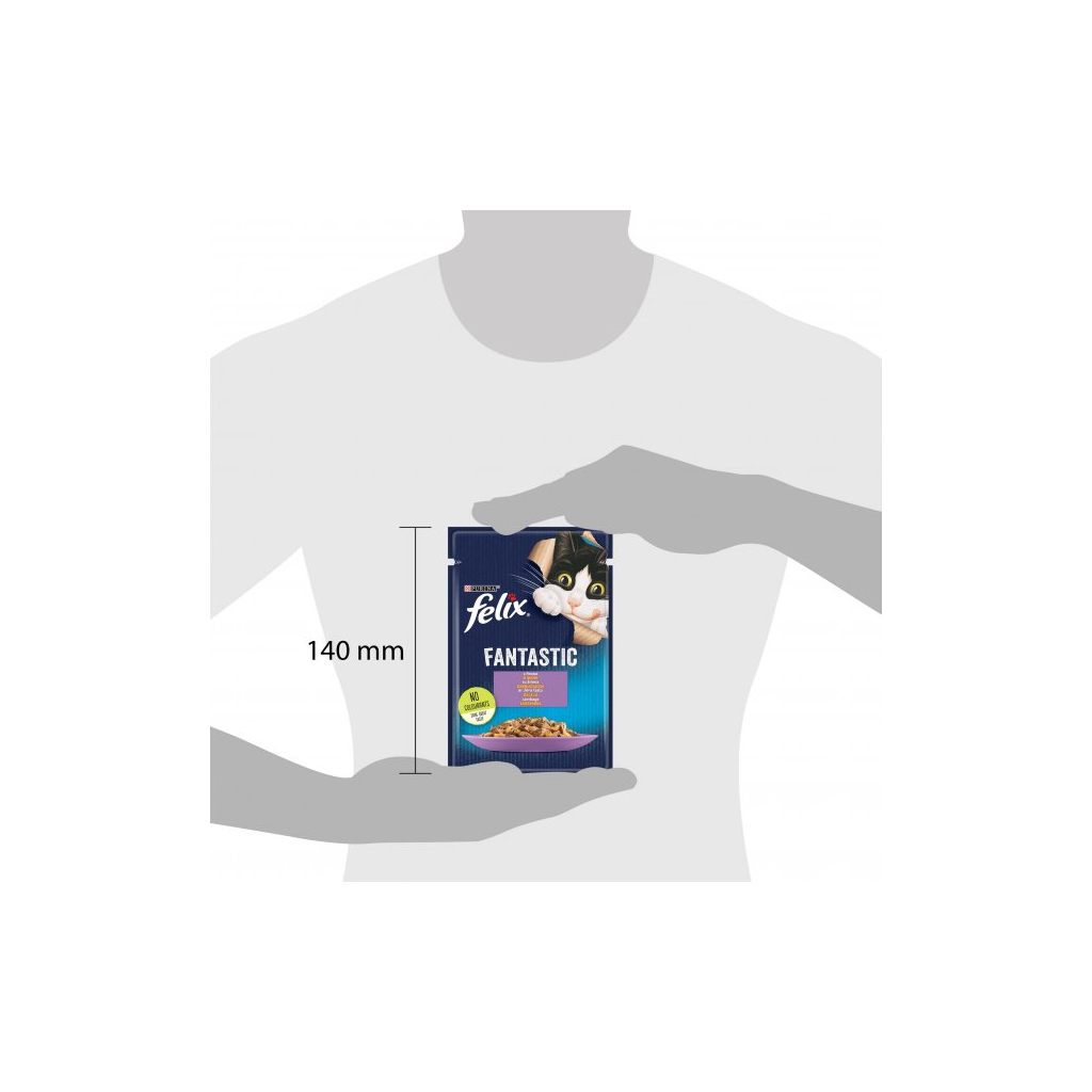 Вологий корм для кішок Purina Felix Fantastic з ягням у желе 85 г (7613039838969) - фото 4 Вологий корм для кішок Purina Felix Fantastic з ягням у желе 85 г (7613039838969) - фото 4