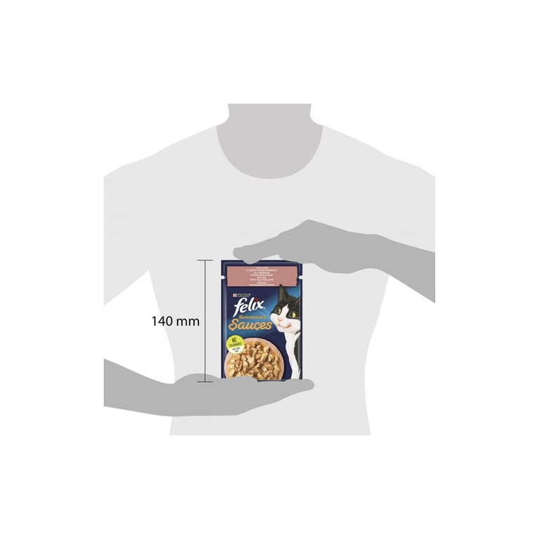 Вологий корм для кішок Purina Felix Sensations Sauces з лососем у соусі зі смаком креветок 85 г (7613039836026) - фото 4