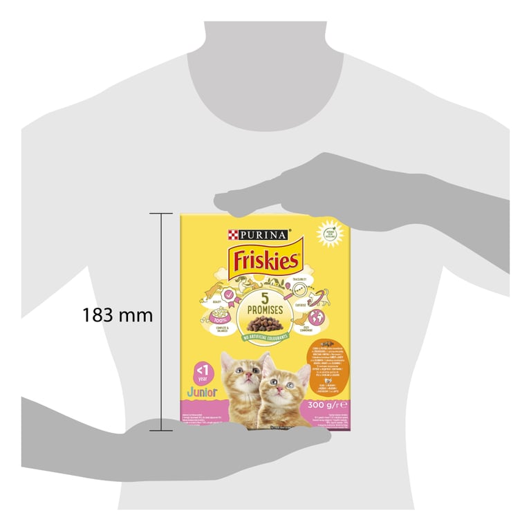 Сухий корм для кішок Purina Friskies Junior з куркою, молоком і овочами 300 г (7613031868360) - фото 3