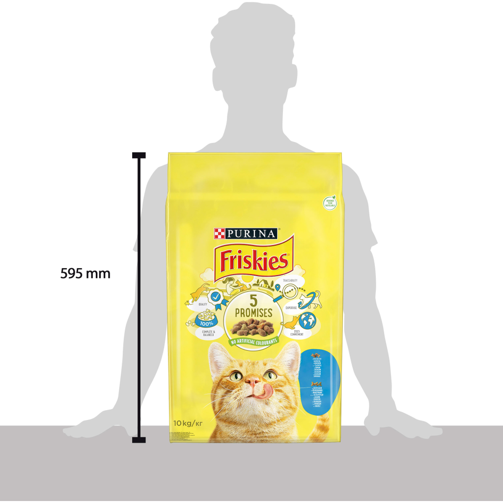 Сухий корм для кішок Purina Friskies зі смаком лосося й овочів 10 кг (5997204515469) - фото 4 Сухий корм для кішок Purina Friskies зі смаком лосося й овочів 10 кг (5997204515469) - фото 4
