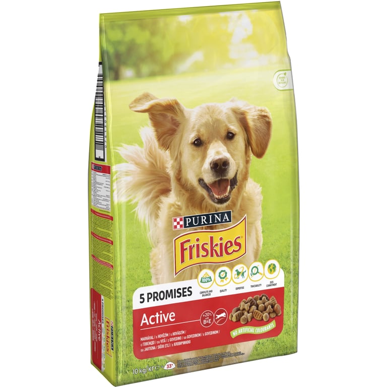 Сухий корм для собак Purina Friskies Active з яловичиною 10 кг (7613031395484) - фото 2