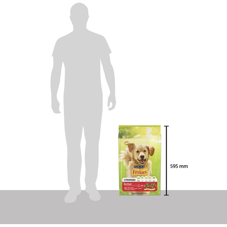 Сухий корм для собак Purina Friskies Active з яловичиною 10 кг (7613031395484) - фото 4