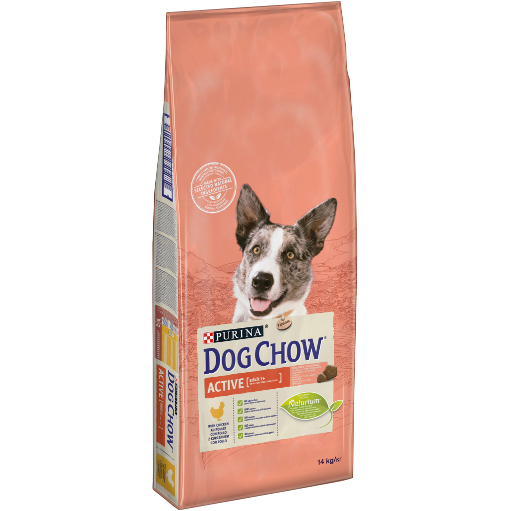 Сухий корм для собак Purina Dog Chow Active Adult зі смаком курки 14 кг (7613034487933) - фото 1 Сухий корм для собак Purina Dog Chow Active Adult зі смаком курки 14 кг (7613034487933) - фото 1