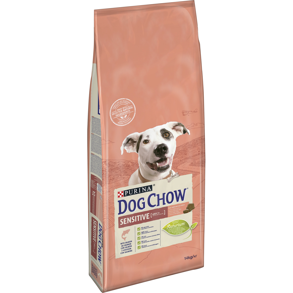 Сухий корм для собак Purina Dog Chow для дорослих, схильних до алергії собак з лососем 14 кг (7613034488244) - фото 1 Сухий корм для собак Purina Dog Chow для дорослих, схильних до алергії собак з лососем 14 кг (7613034488244) - фото 1