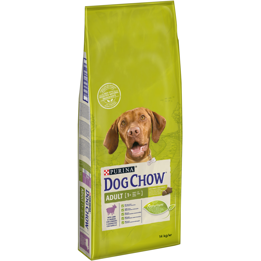 Сухий корм для собак Purina Dog Chow Adult Lamb зі смаком ягняти 14 кг (7613034487636) - фото 1 Сухий корм для собак Purina Dog Chow Adult Lamb зі смаком ягняти 14 кг (7613034487636) - фото 1