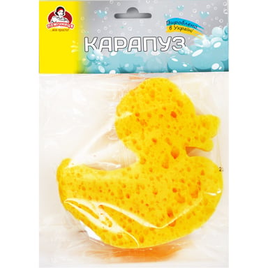 Губка для купання Помічниця Карапуз В асортименті (4820164965221) - фото 1