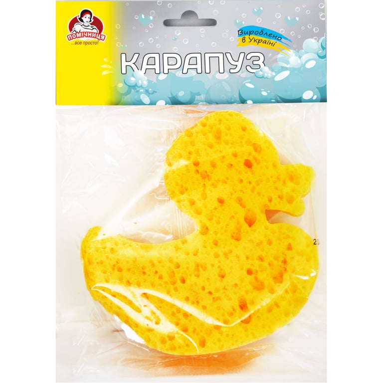 Губка для купання Помічниця Карапуз В асортименті (4820164965221) - фото 1