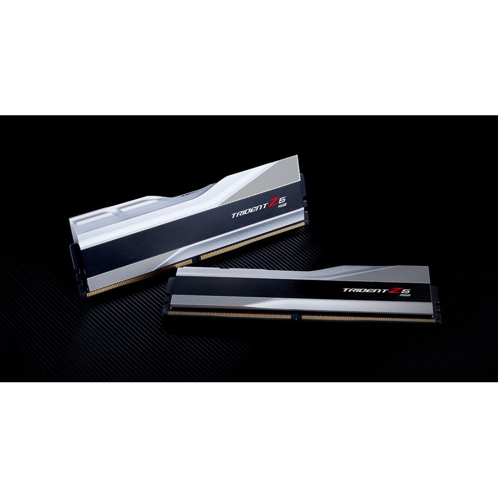Модуль пам'яті для комп'ютера DDR5 32GB (2x16GB) 7200 MHz Trident Z5 RGB Silver G.Skill (F5-7200J3445G16GX2-TZ5RS) - фото 6 Модуль пам'яті для комп'ютера DDR5 32GB (2x16GB) 7200 MHz Trident Z5 RGB Silver G.Skill (F5-7200J3445G16GX2-TZ5RS) - фото 6