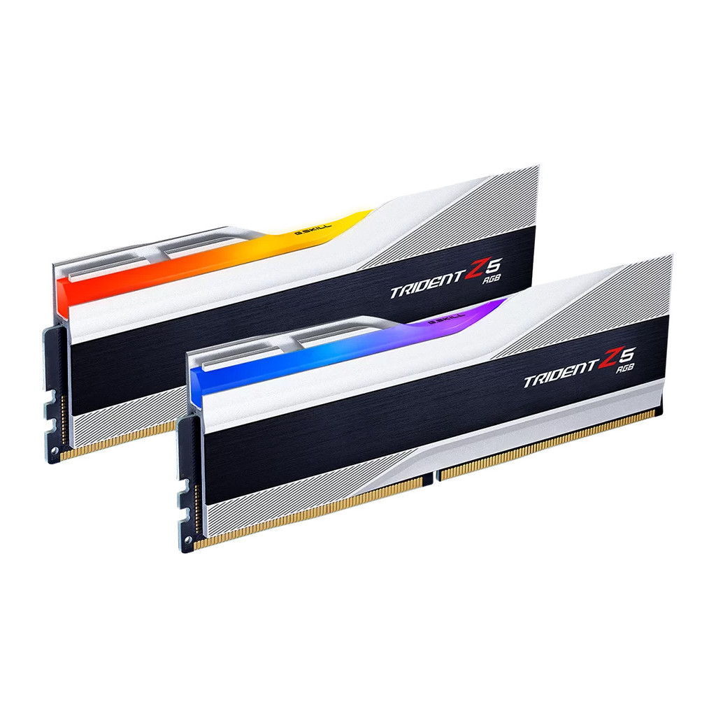 Модуль пам'яті для комп'ютера DDR5 32GB (2x16GB) 8000 MHz Trident Z5 RGB Silver G.Skill (F5-8000J3848H16GX2-TZ5RS) - фото 2 Модуль пам'яті для комп'ютера DDR5 32GB (2x16GB) 8000 MHz Trident Z5 RGB Silver G.Skill (F5-8000J3848H16GX2-TZ5RS) - фото 2