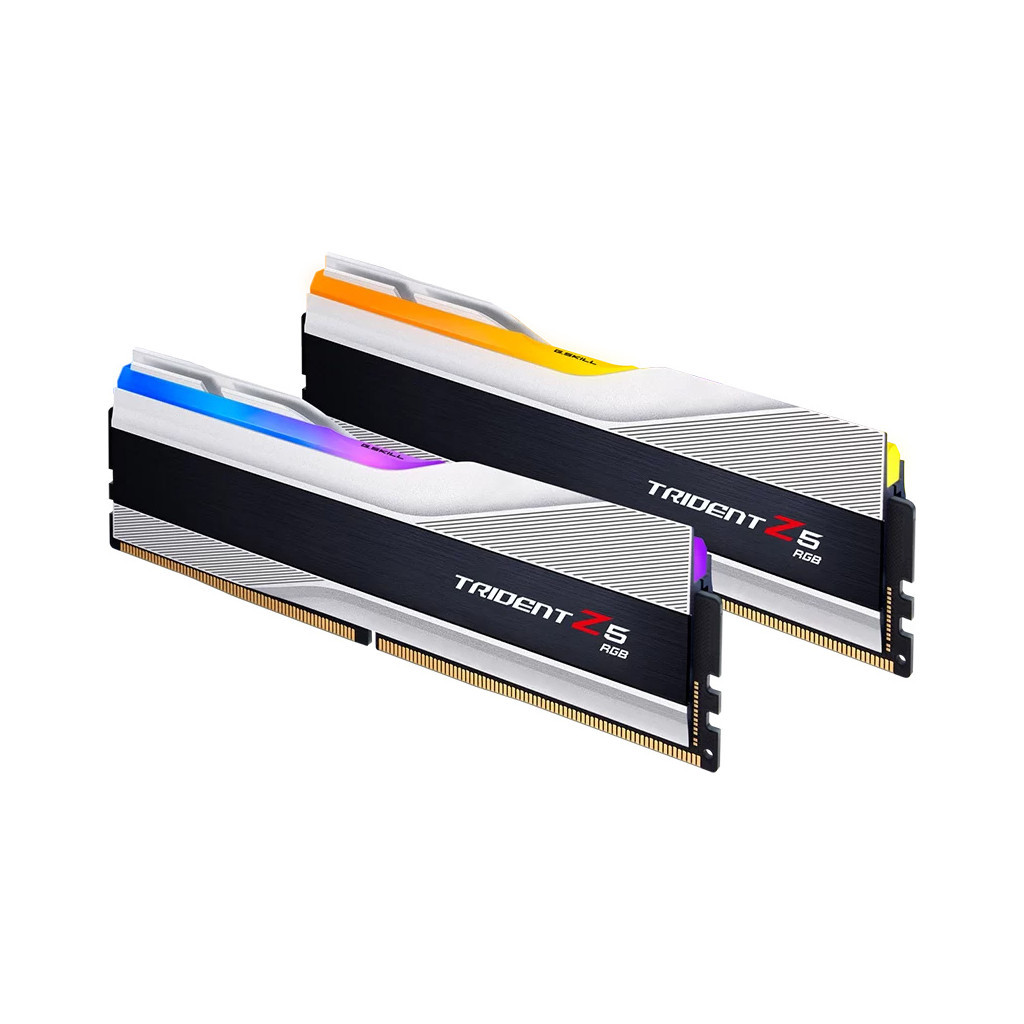 Модуль пам'яті для комп'ютера DDR5 32GB (2x16GB) 8000 MHz Trident Z5 RGB Silver G.Skill (F5-8000J3848H16GX2-TZ5RS) - фото 3 Модуль пам'яті для комп'ютера DDR5 32GB (2x16GB) 8000 MHz Trident Z5 RGB Silver G.Skill (F5-8000J3848H16GX2-TZ5RS) - фото 3