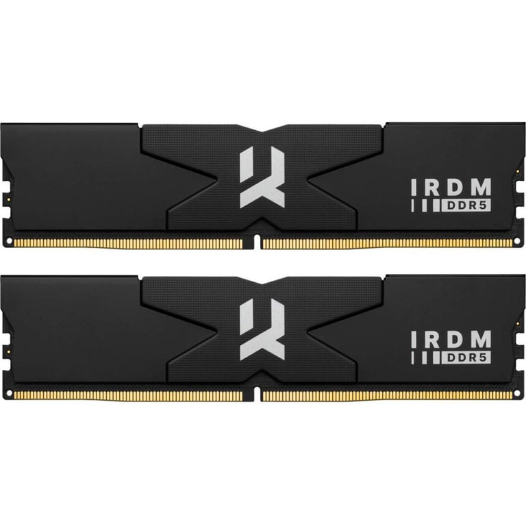 Модуль пам’яті для комп’ютера DDR5 64GB (2x32GB) 6000 MHz IRDM Black Goodram (IR-6000D564L30/64GDC) — фото 1