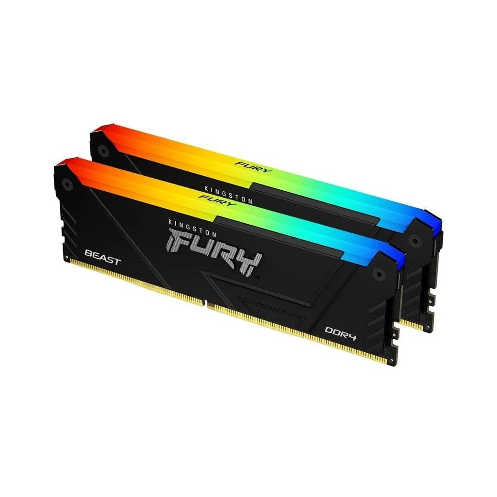 Модуль пам'яті для комп'ютера DDR4 16GB (2x8GB) 3600 MHz Beast RGB Kingston Fury (ex.HyperX) (KF436C17BB2AK2/16) - фото 2 Модуль пам'яті для комп'ютера DDR4 16GB (2x8GB) 3600 MHz Beast RGB Kingston Fury (ex.HyperX) (KF436C17BB2AK2/16) - фото 2