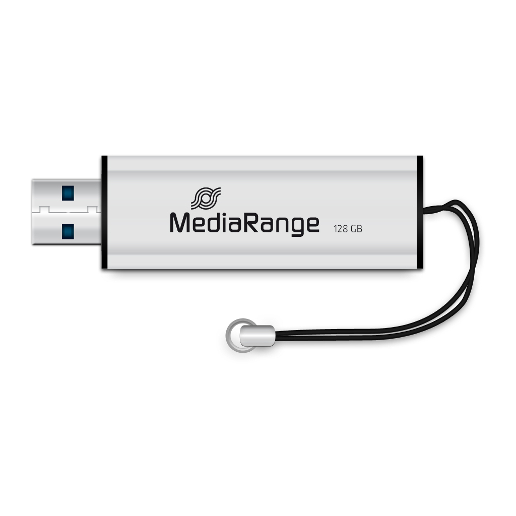 USB флеш накопичувач Mediarange 128GB Black/Silver USB 3.0 (MR918) - фото 3 USB флеш накопичувач Mediarange 128GB Black/Silver USB 3.0 (MR918) - фото 3