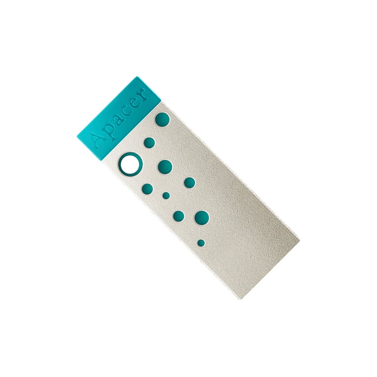 USB флеш накопичувач Apacer 64GB AH11J Turquoise Green USB 2.0 (AP64GAH11JG-1) - фото 1