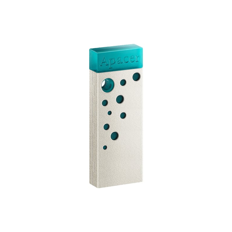USB флеш накопичувач Apacer 64GB AH11J Turquoise Green USB 2.0 (AP64GAH11JG-1) - фото 2
