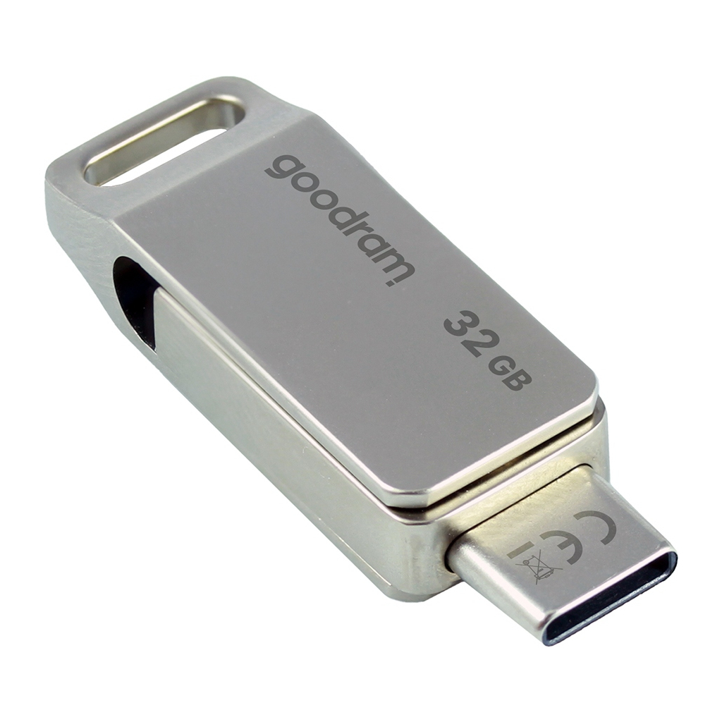 USB флеш накопичувач Goodram 32GB ODA3 Silver USB 3.0 / Type-C (ODA3-0320S0R11) - фото 1 USB флеш накопичувач Goodram 32GB ODA3 Silver USB 3.0 / Type-C (ODA3-0320S0R11) - фото 1