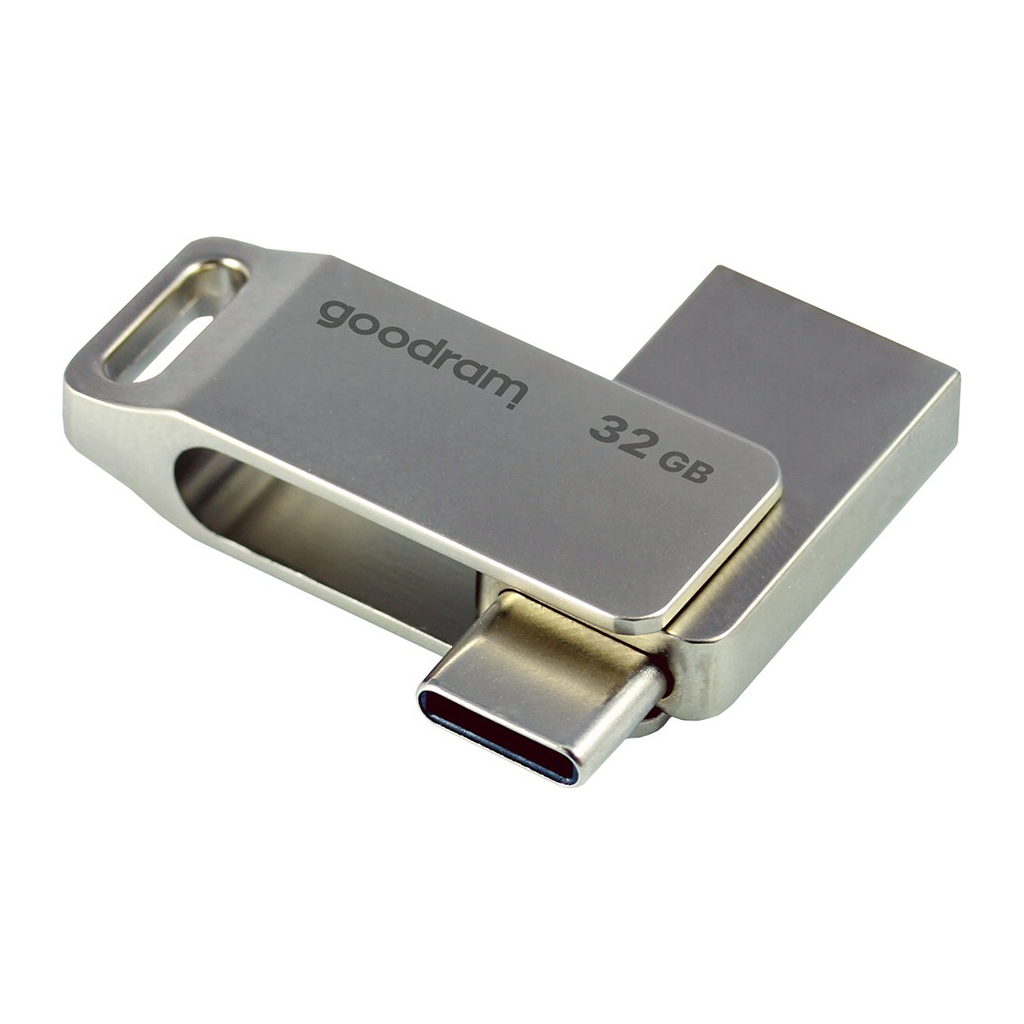 USB флеш накопичувач Goodram 32GB ODA3 Silver USB 3.0 / Type-C (ODA3-0320S0R11) - фото 4 USB флеш накопичувач Goodram 32GB ODA3 Silver USB 3.0 / Type-C (ODA3-0320S0R11) - фото 4
