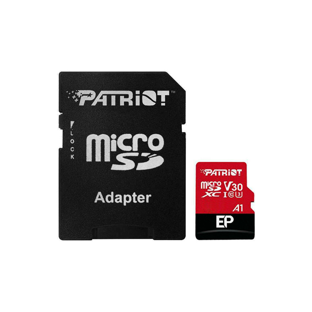 Карта пам'яті Patriot 1TB microSD class 10 UHS-I U3 (PEF1TBEP31MCX) - фото 1 Карта пам'яті Patriot 1TB microSD class 10 UHS-I U3 (PEF1TBEP31MCX) - фото 1