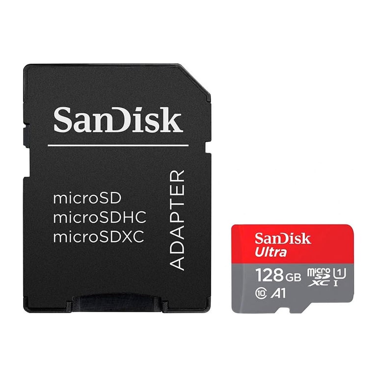 Карта пам'яті SanDisk 128GB microSD class 10 UHS-I Ultra (SDSQUAB-128G-GN6MA) - фото 1
