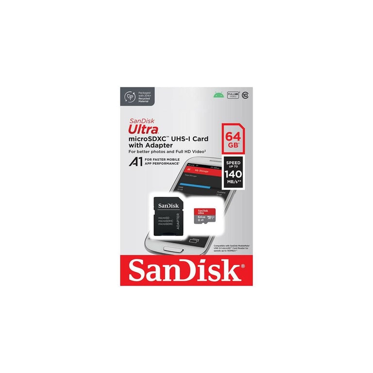 Карта пам'яті SanDisk 64GB microSD class 10 UHS-I Ultra (SDSQUAB-064G-GN6MA) - фото 5