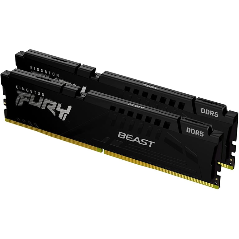 Модуль пам'яті для комп'ютера DDR5 16GB (2x8GB) 5600 MHz Beast Black Kingston Fury (ex.HyperX) (KF556C40BBK2-16) - фото 2