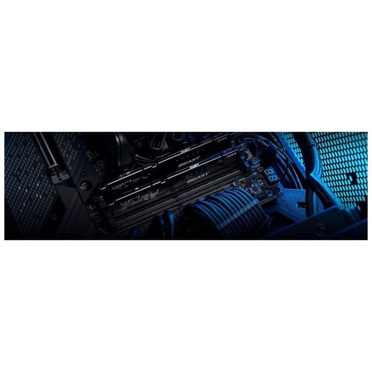 Модуль пам'яті для комп'ютера DDR5 16GB (2x8GB) 5600 MHz Beast Black Kingston Fury (ex.HyperX) (KF556C40BBK2-16) - фото 8