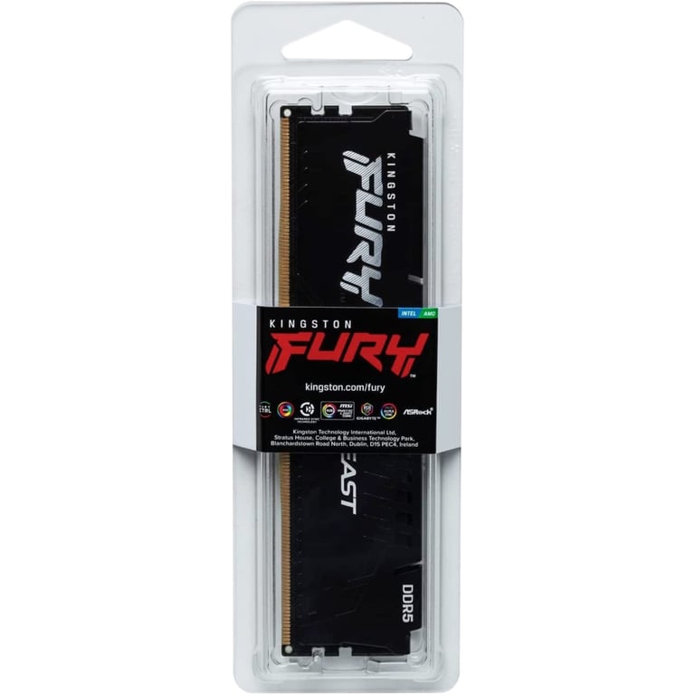 Модуль пам'яті для комп'ютера DDR5 32GB 5600 MHz Beast Black EXPO Kingston Fury (ex.HyperX) (KF556C36BBE-32) - фото 5