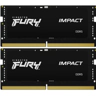 Модуль пам'яті для ноутбука SoDIMM DDR5 32GB (2x16GB) 5600 MHz Impact Black Kingston Fury (ex.HyperX) (KF556S40IBK2-32) - фото 1